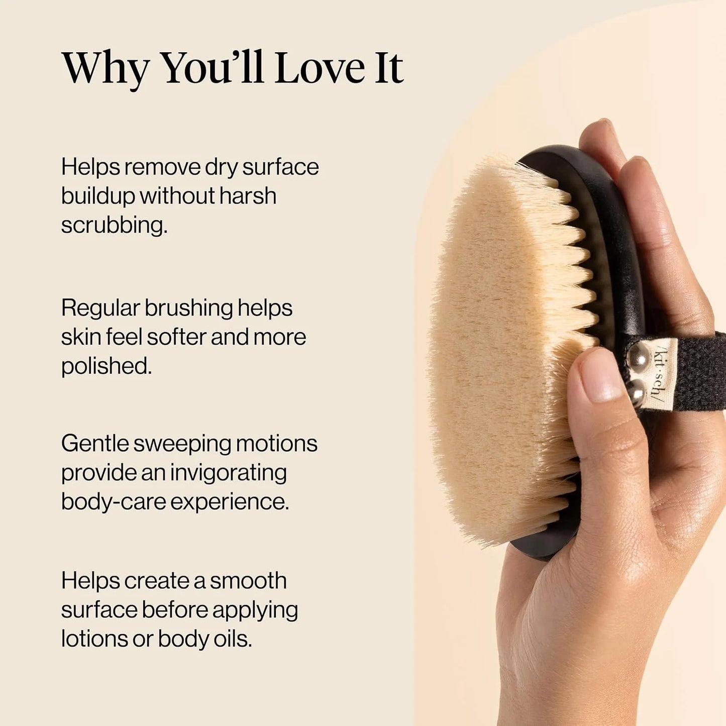 Kitsch Dry Brushing Body Brush for Lymphatic Drainage