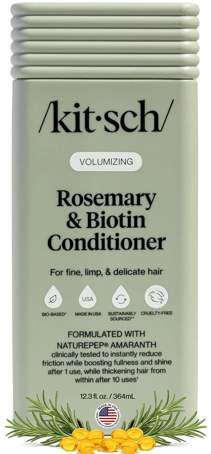 Kitsch Rosemary & Biotin Conditioner for Hair Growth – Made in USA, 12 oz