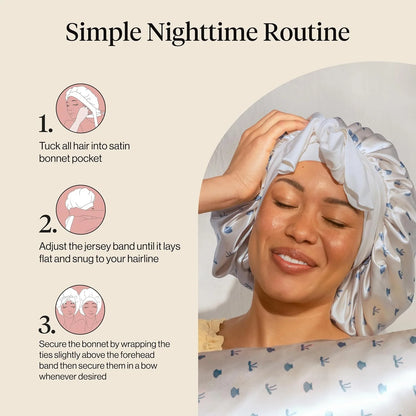Kitsch XL Satin Bonnet for Sleeping - Aura