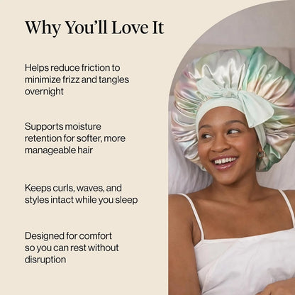 Kitsch XL Satin Bonnet for Sleeping - Aura