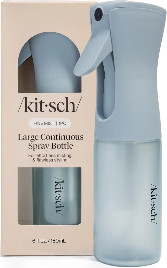 Kitsch Large Continuous Spray Bottle for Hair – Haze Blue, 180ml
