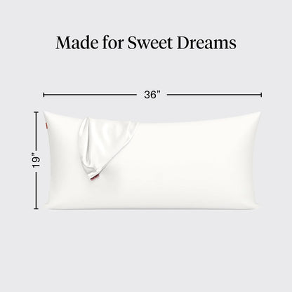Kitsch Satin Pillowcase with Zipper - Standard Size, Haze Blue