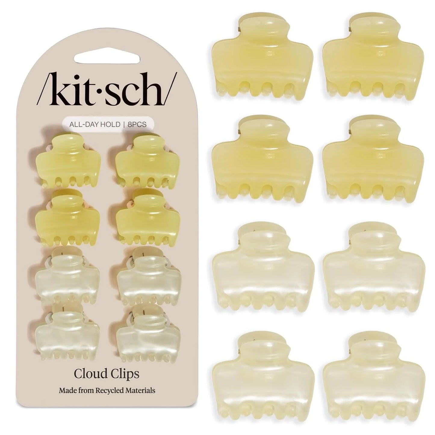 Kitsch Small Hair Clips for Women - Cute Hair Accessories - Rosewood, 8pcs