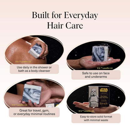 Kitsch Charcoal Soap Body Wash Bar for Cleansing – Made in USA, 4 oz