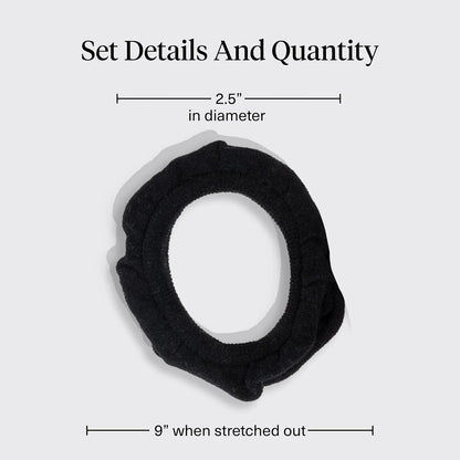 Kitsch Ribbed Hair Ties No Damage - Blush, 10pcs