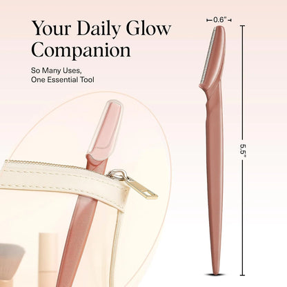 Kitsch Dermaplane Razor for Women Face – Terracotta, 6 pcs