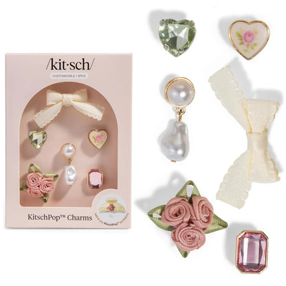 KitschPop™ Charm Sets - Vintage Emerald, 6pcs