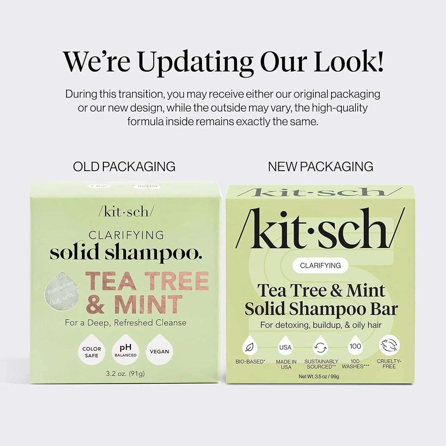 Kitsch Argan Oil Shampoo Bar Soap for Hair Growth - Made in USA, 3.2 oz