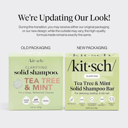 Kitsch Argan Oil Shampoo Bar Soap for Hair Growth - Made in USA, 3.2 oz