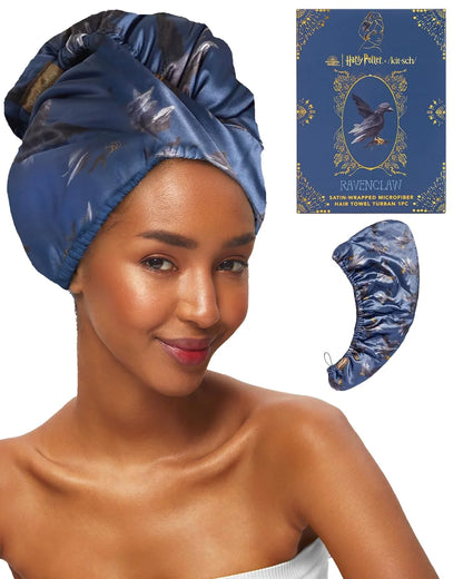 Kitsch x Harry Potter Microfiber Hair Towel Wrap for Women - Slytherin