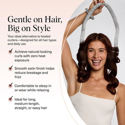 Kitsch Velvet Heatless Curls Overnight Set - Eucalyptus