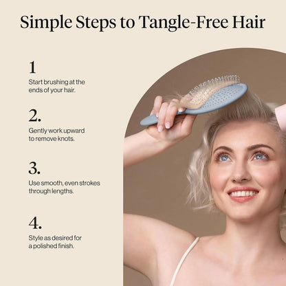 Kitsch Wet Dry Brush Detangler – Hair Brush for Women - Terracotta