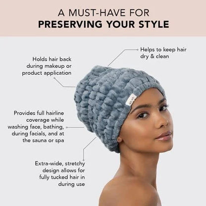 Kitsch Spa Headband for Women - Face Wash Headband Misty Blue, 1pc