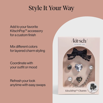 KitschPop™ Charm Sets - Vintage Emerald, 6pcs