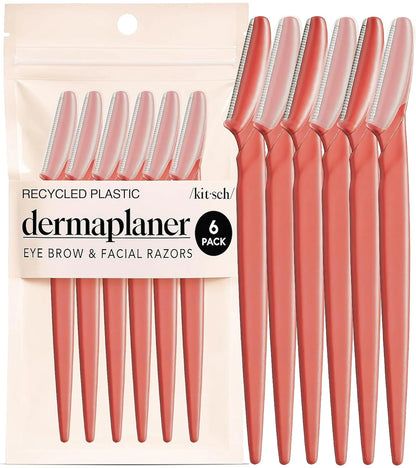 Kitsch Dermaplane Razor for Women Face – Terracotta, 6 pcs
