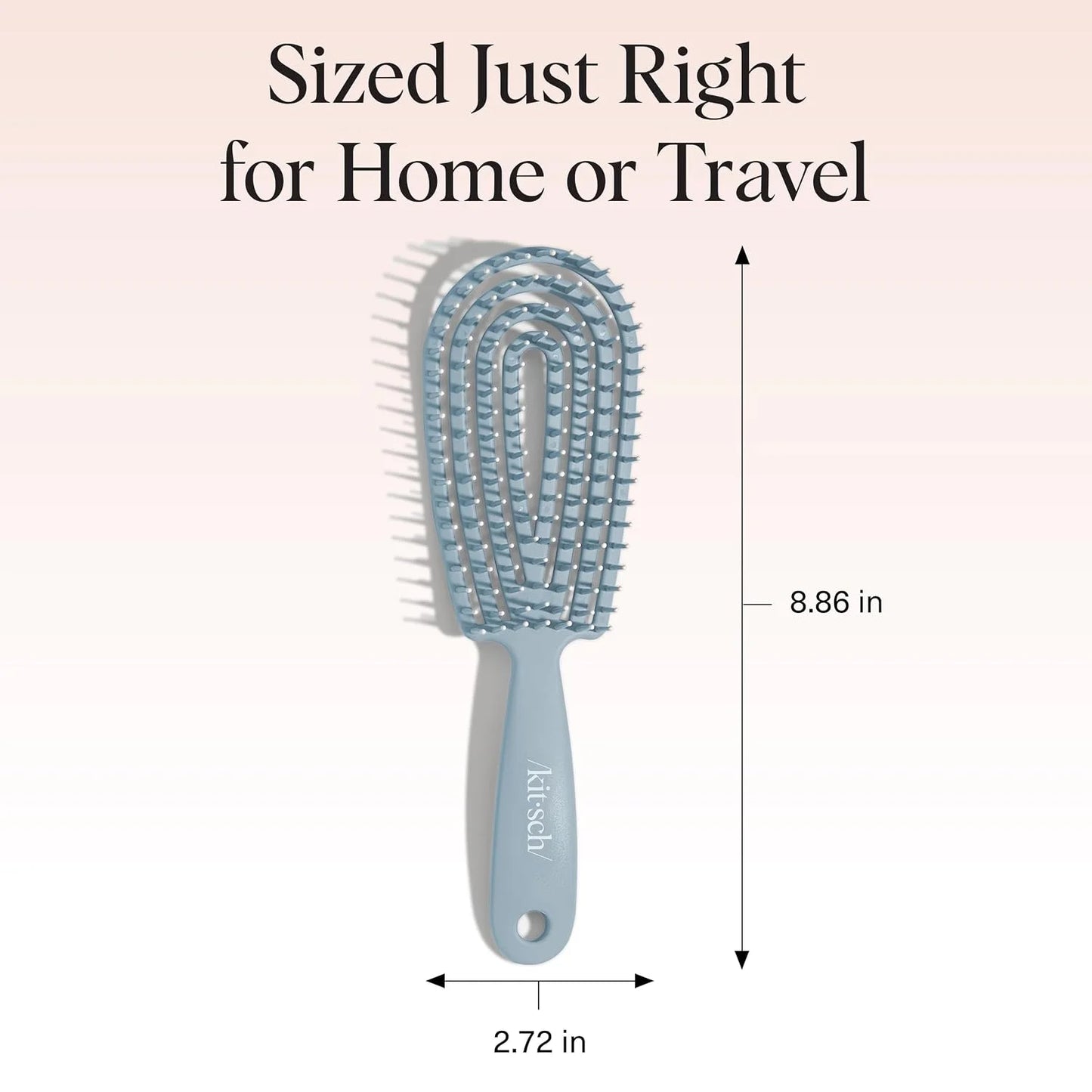 Kitsch Flexi Flow Detangler Brush, Hair Brushes For Women - Soft Violet