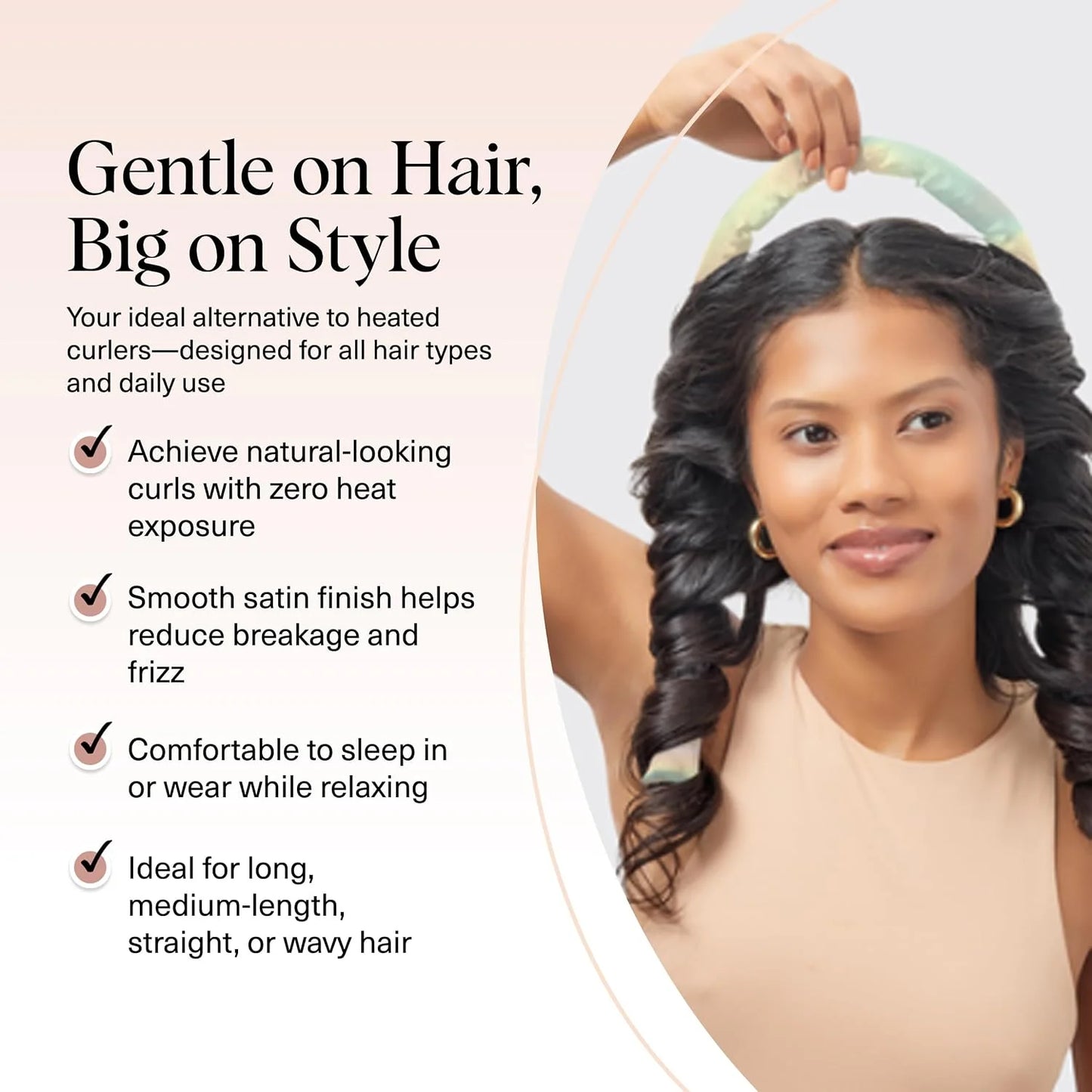 Kitsch Velvet Heatless Curls Overnight Set - Eucalyptus