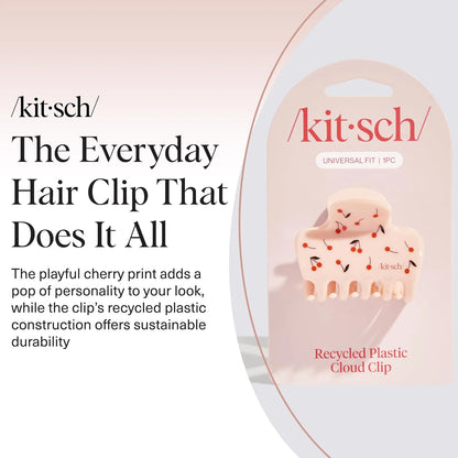 Kitsch Plastic Puffy Claw Clip - Hair Accessories For Women- Chocolate, 1pc