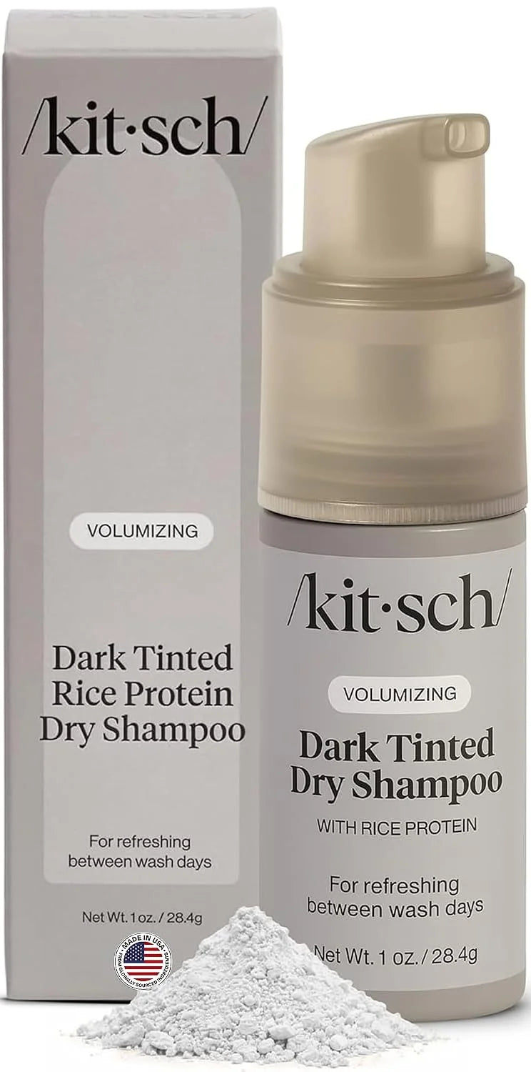 Kitsch Volumizing Rice Protein Dry Shampoo Powder Pump - Invisible 1oz