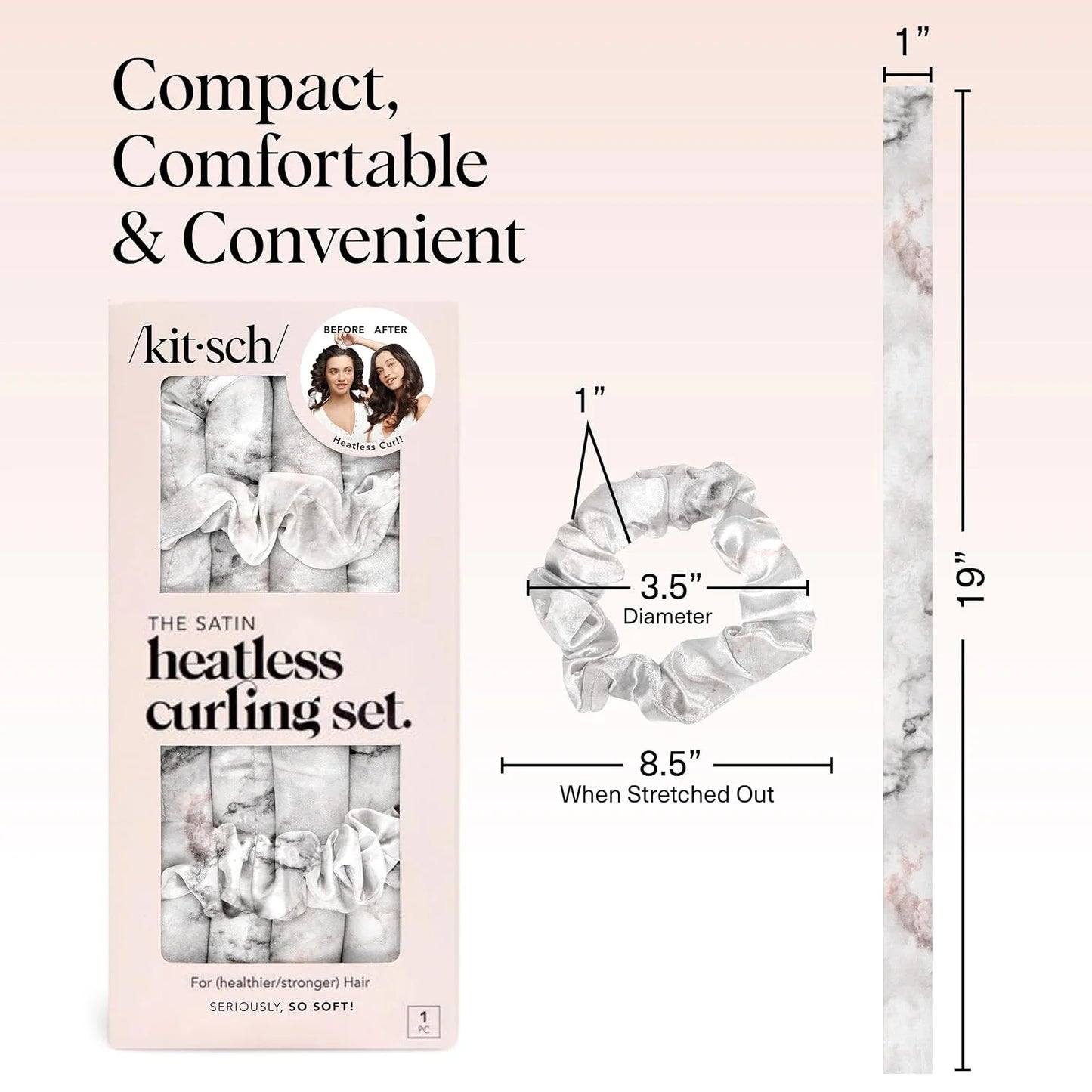 Kitsch Velvet Heatless Curls Overnight Set - Eucalyptus