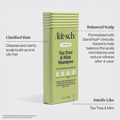 Kitsch Argan Oil Shampoo for Hair Growth – Hydrating Hair Care – 12.3 oz