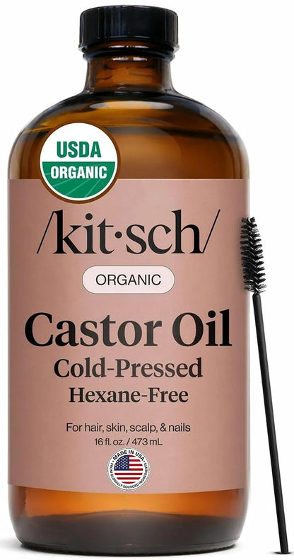 Kitsch 100% Pure Castor Oil Organic Cold Pressed - 2 oz