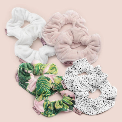 Kitsch Microfiber Quick-Dry Hair Towel Scrunchie - Micro Dot, 2pcs