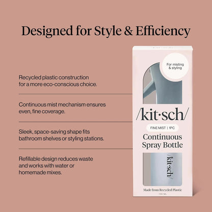 Kitsch Continuous Spray Bottle for Hair – Sheer Violet, 150ml