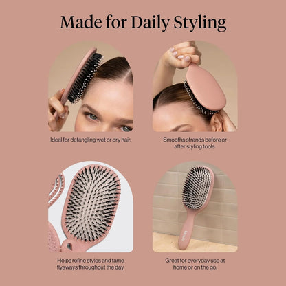 Kitsch Smooth & Polish Hair Brushes For Women and Men - Terracotta