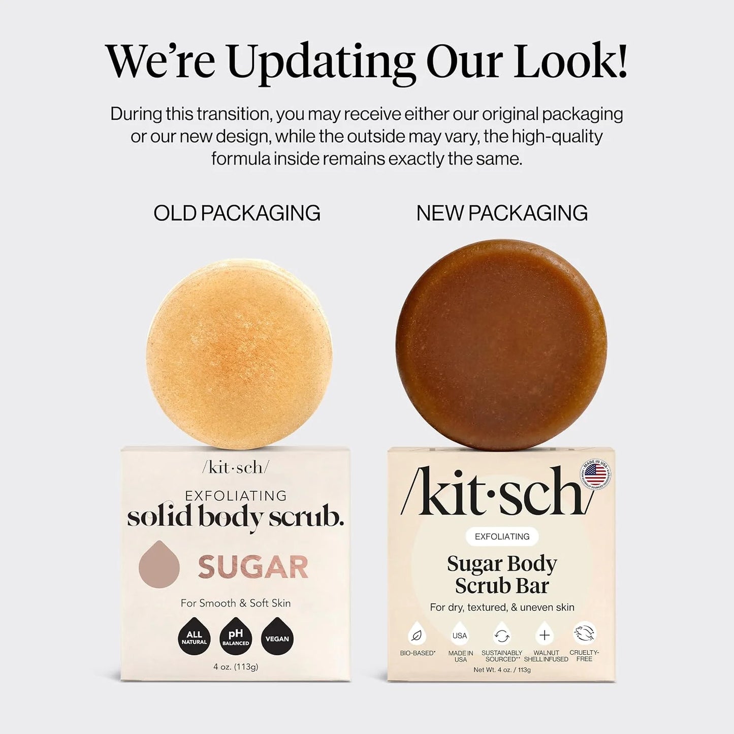 Kitsch Charcoal Soap Body Wash Bar for Cleansing – Made in USA, 4 oz