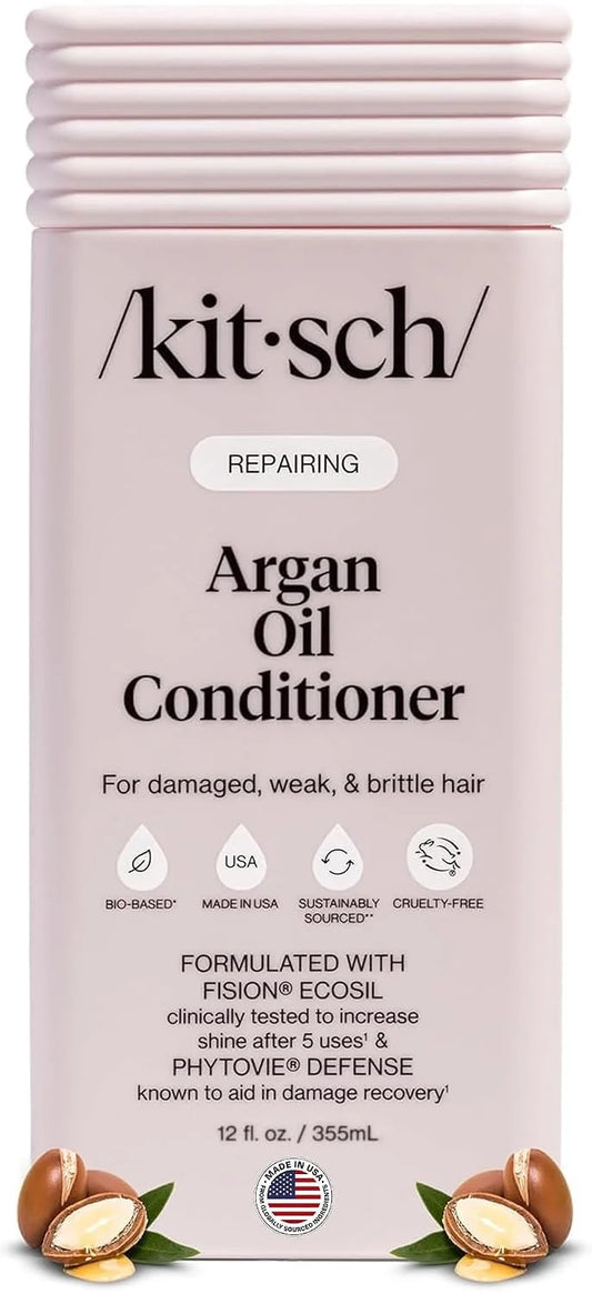 Kitsch Argan Oil Conditioner for Hair Growth – Made in USA, 12 oz