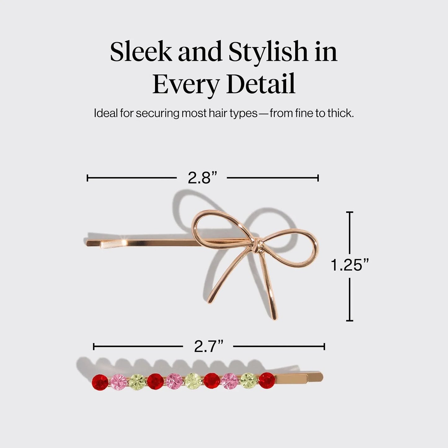 Kitsch Spiral Bobby Pins - Hair Accessories For Women - Brown, 3pcs
