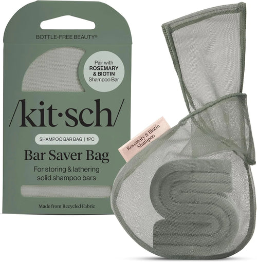 Kitsch Soap Saver Bag – Patented Mesh Bag Soap Holder with Tag Identifier