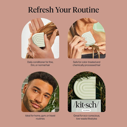 Kitsch Rosemary & Biotin Conditioner Bar Soap for Hair Growth - 3 oz