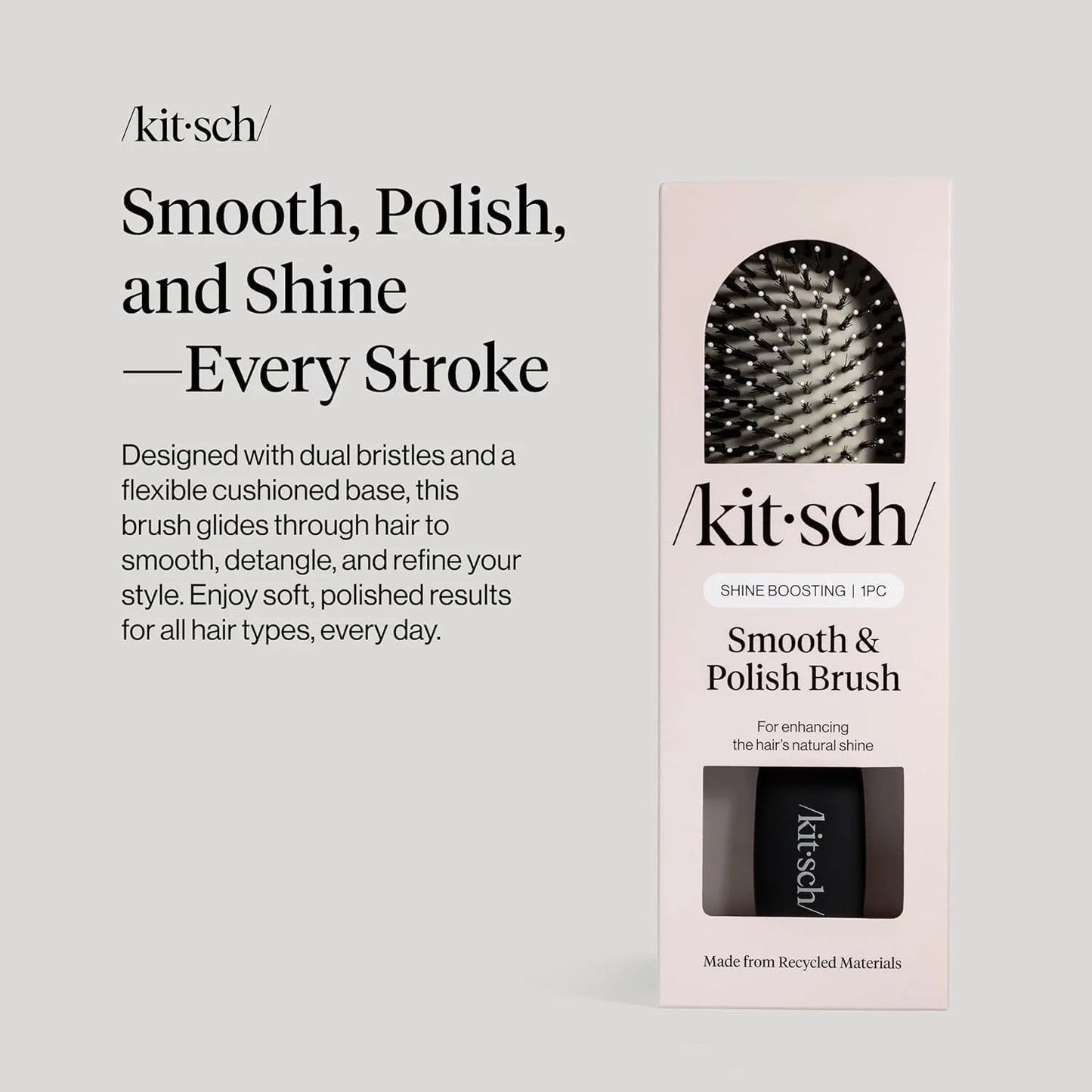 Kitsch Smooth & Polish Hair Brushes For Women and Men - Terracotta