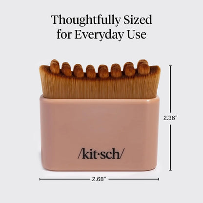 Kitsch Lymphatic Contour Face Brush - Facial Massage Brushes - Terracotta