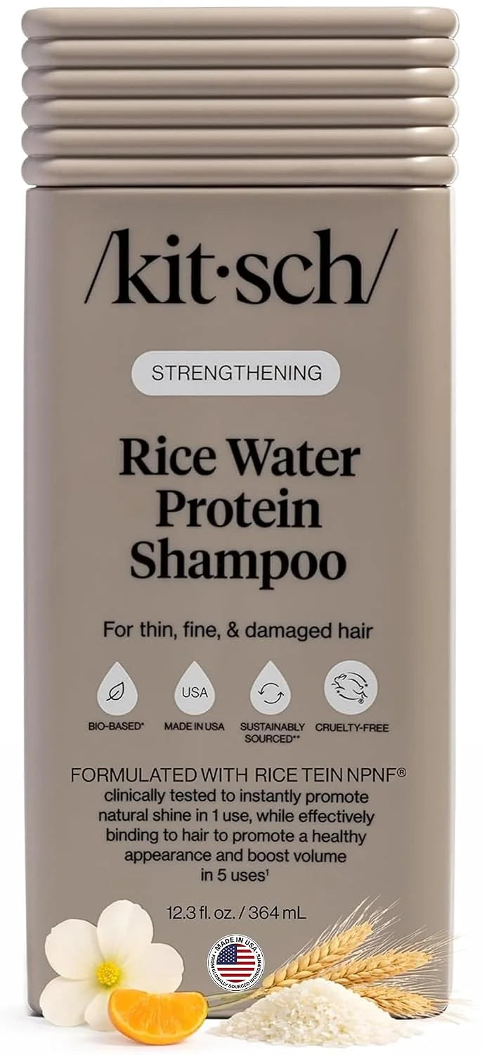 Kitsch Argan Oil Shampoo for Hair Growth – Hydrating Hair Care – 12.3 oz