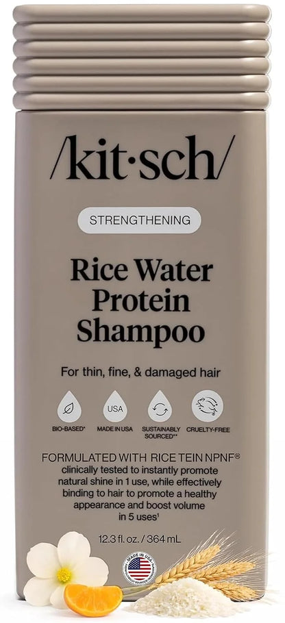 Kitsch Argan Oil Shampoo for Hair Growth – Hydrating Hair Care – 12.3 oz