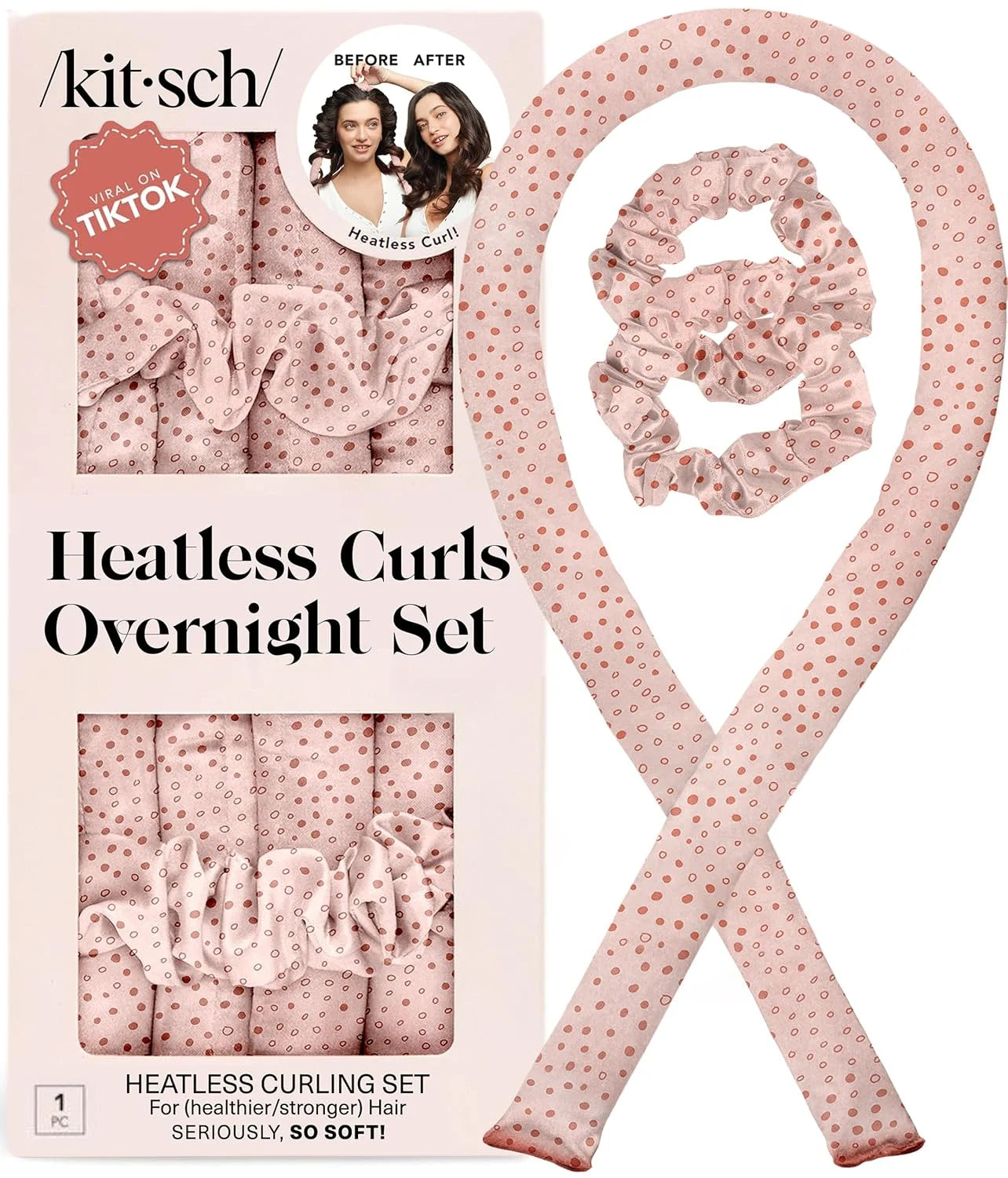 Kitsch Velvet Heatless Curls Overnight Set - Eucalyptus