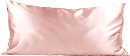 Kitsch Satin Pillowcase with Zipper - Standard Size, Haze Blue