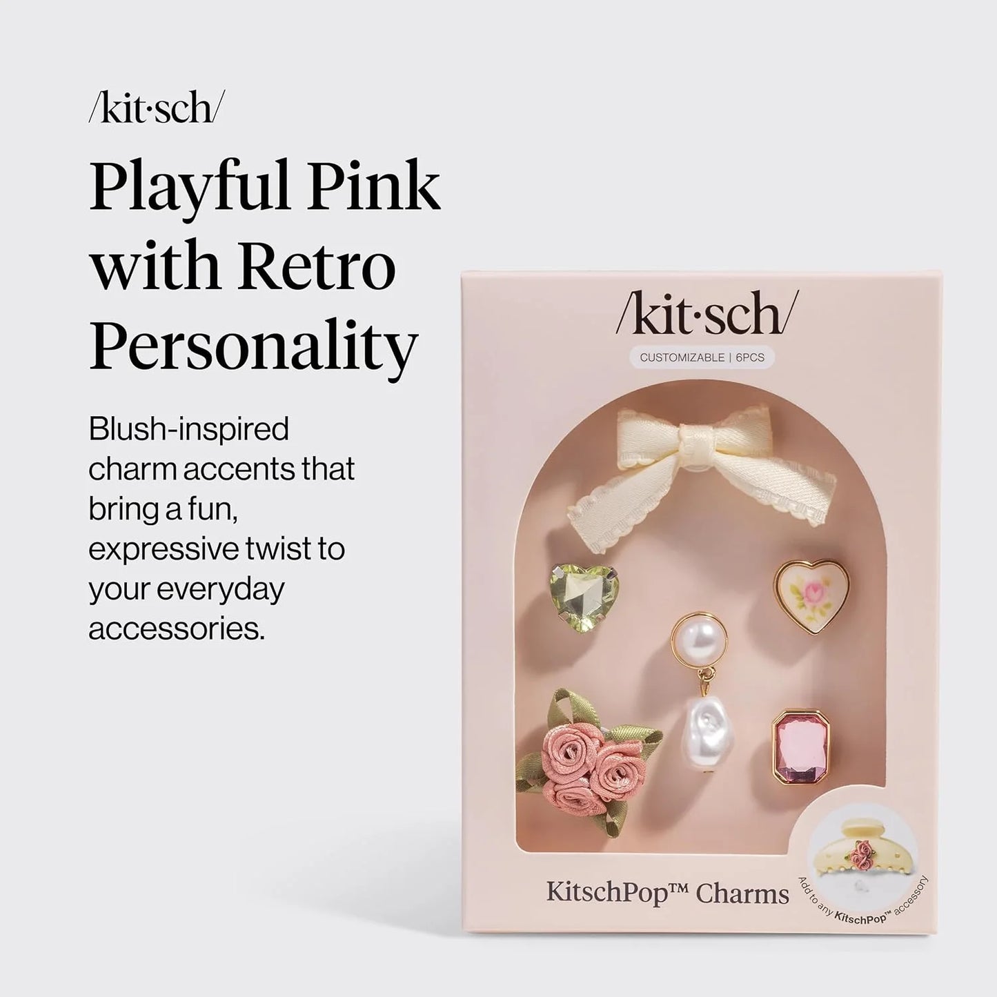 KitschPop™ Charm Sets - Vintage Emerald, 6pcs