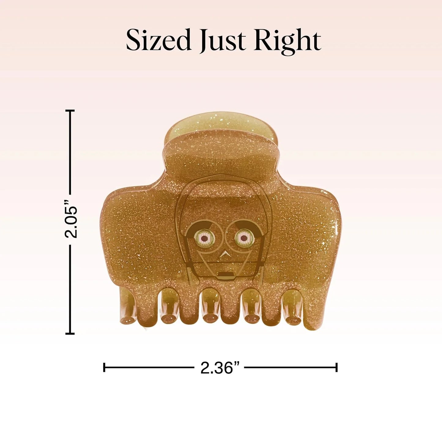 Kitsch Plastic Puffy Claw Clip - Hair Accessories For Women- Chocolate, 1pc
