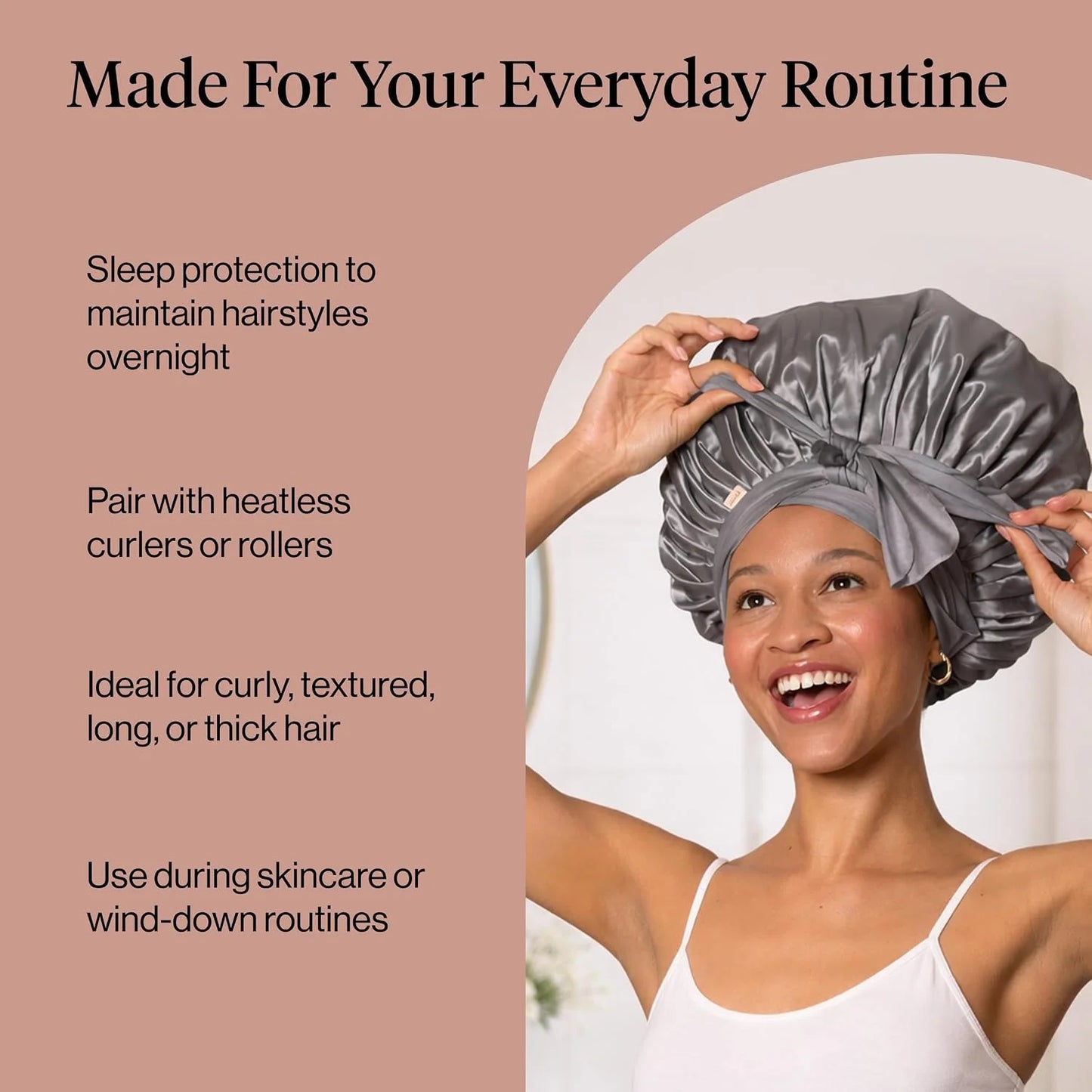 Kitsch XL Satin Bonnet for Sleeping - Aura
