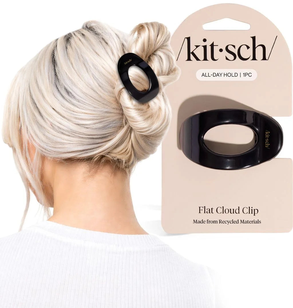 Kitsch Small Flat Claw Clip for Women - Sage Leaf, 1pc
