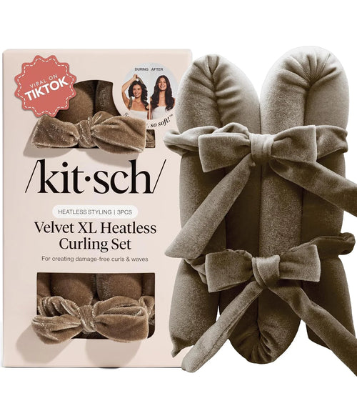 Kitsch Velvet Heatless Curls Overnight Set - Eucalyptus