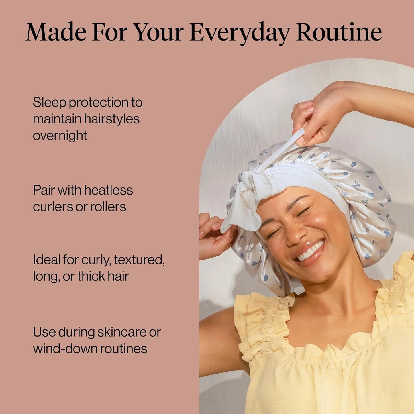 Kitsch XL Satin Bonnet for Sleeping - Aura