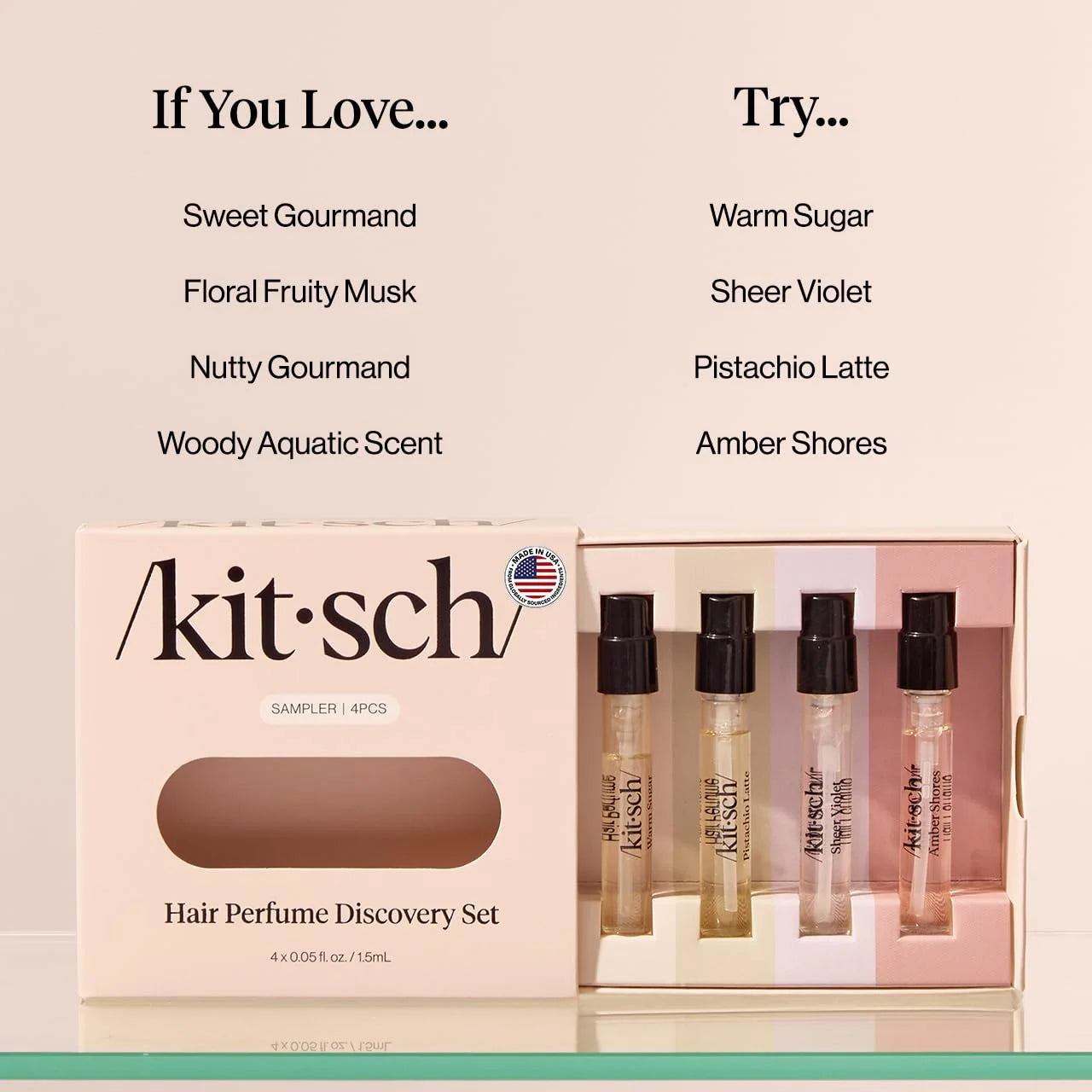 Kitsch Hair Perfume for Women – Hair Spray & Body Mist – Caramel Cream 50mL