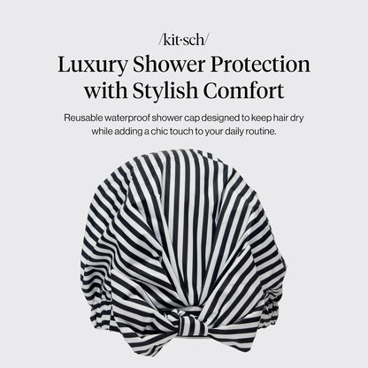 Kitsch Luxury Large Shower Cap for Women - Cherry Print