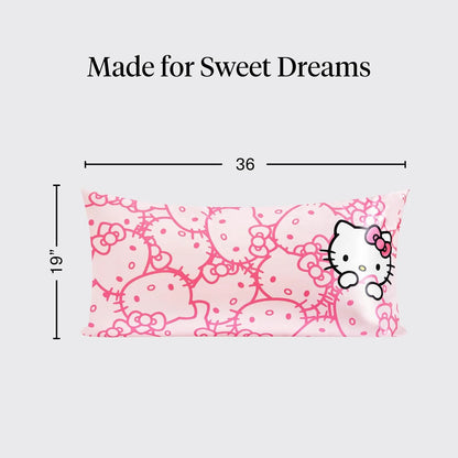 Lisa Frank x Kitsch Satin Pillowcase, Size 19x36 - Rainbow Leopard
