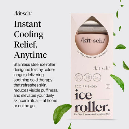 Kitsch Mini Ice Roller for Face Tool Set – Cooling Face Rollers - Blush